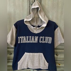 Kids Navy and Gray Hoodie